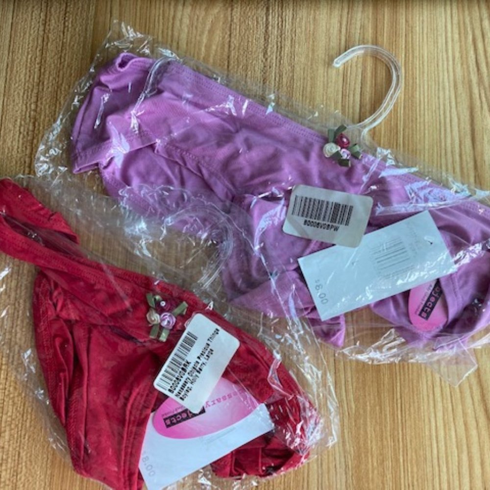 Rusch Panites w/flower NWT sz Lg